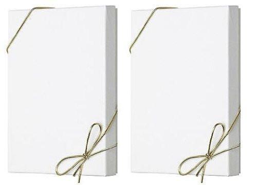 White Apparel Box for Men Shirts Gift Wrap Packaging Boxes, 15 x 9 1/2 x 2" - 10 Pack, Small