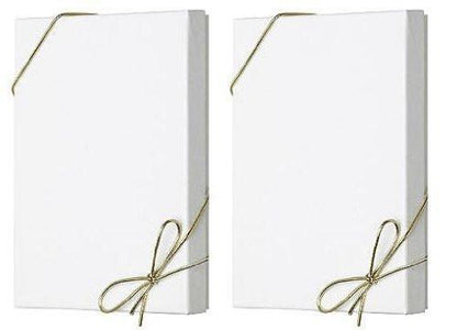White Apparel Box for Men Shirts Gift Wrap Packaging Boxes, 15 x 9 1/2 x 2" - 5 Pack, Small