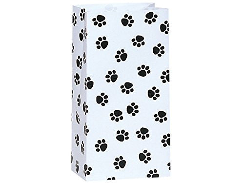 Bakery Paw Printed Bags 2LB White 50 Pack
