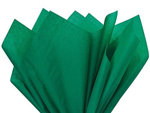 Holiday Green Wrap Tissue Paper 15 inch x 20 inch - 100 Sheets