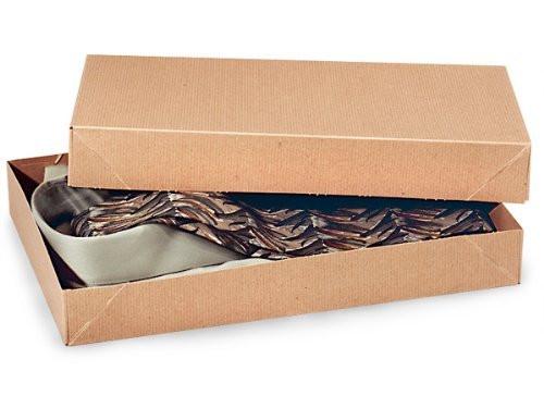 Kraft Brown Color Apparel Box for Men Shirts Gift Wrap Packaging Boxes, 15 x 9 1/2 x 2" - 5 Pack, Small