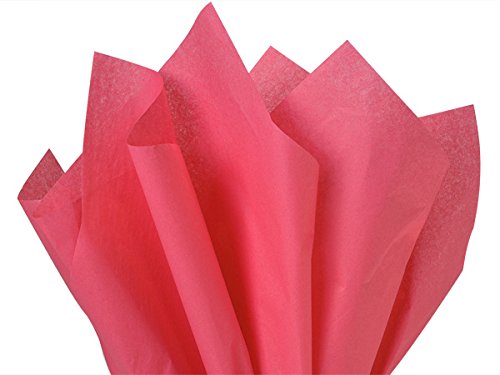 High Quality Gift Wrap Color Tissue Paper - Made in USA 15 Inch x 20 Inch - 480 Sheets per Pack (Azalea Pink)