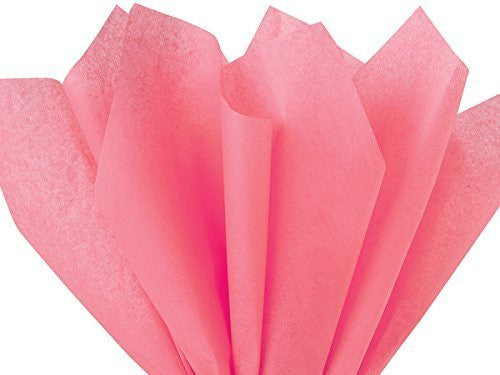 Coral Rose Color Gift Wrap Tissue Paper 15 Inch x 20 Inch - 100 Sheets Pack