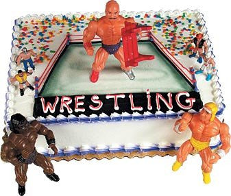 Pro Wrestlers Cake Decorating Kit CupCake Decorating Kit Sports Toys