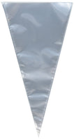 Polypropylene Clear Cellophane Cone Shaped Treat & Favor Bags - 100 Bags (6" X 10")
