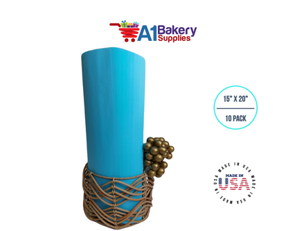 Oxford Blue Tissue Paper Squares, Bulk 10 Sheets, Premium Gift Wrap and Art Supplies for Birthdays, Holidays, or Presents by A1BakerySupplies, Small 15 Inch x 20 Inch