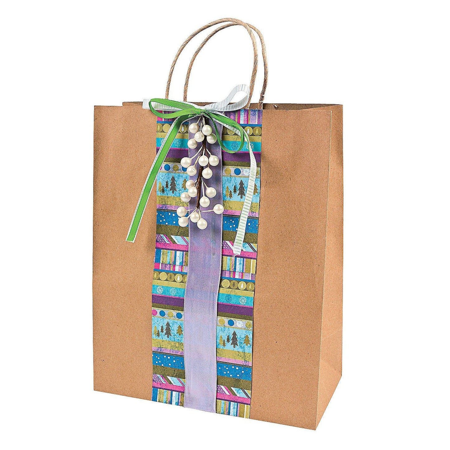 Craft Gift Bags ~ Brown Paper 1 dozen - 10" x 5" x 13"