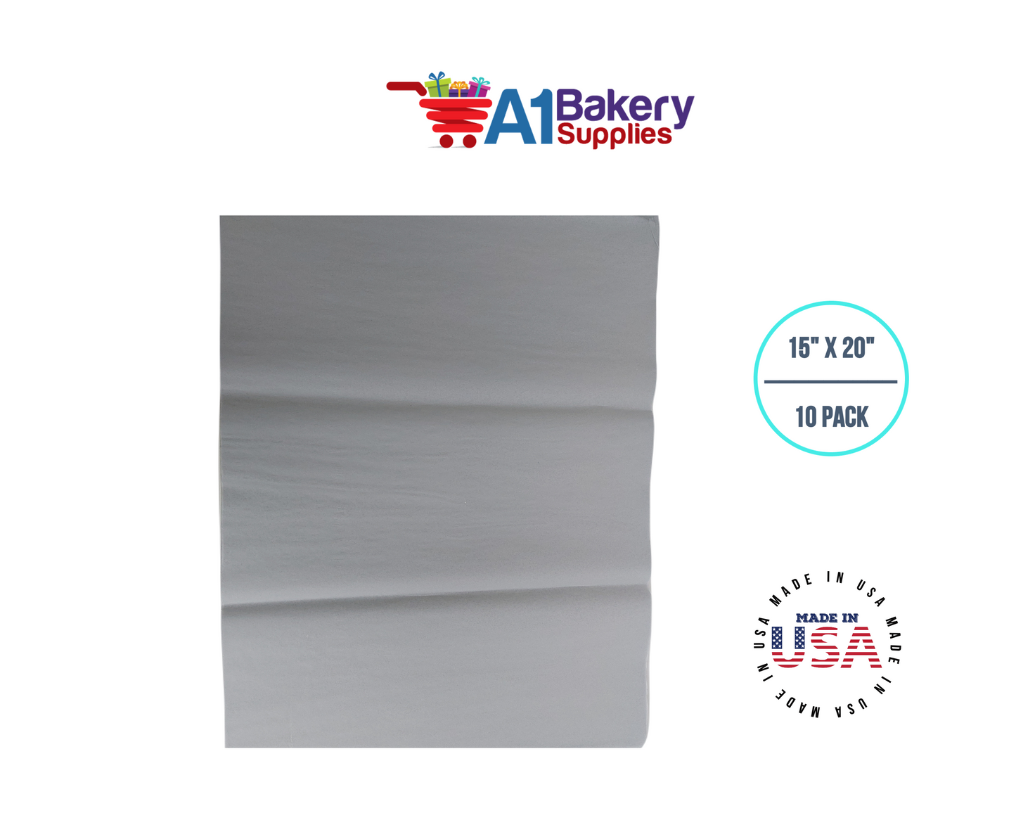 Morning Mist Color Tissue Paper 15 Inch x 20 Inch - 10 Sheets