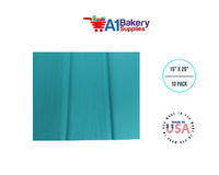 Teal Tissue Paper Squares, Bulk 10 Sheets, Premium Gift Wrap and Art Supplies for Birthdays, Holidays, or Presents by A1BakerySupplies, Small 15 Inch x 20 Inch