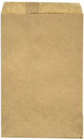 Kraft Flat Merchandise Bags, Medium, 1000 Pack - 7-1/2"x10-1/2"