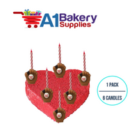 A1BakerySupplies Baseball Glove Candleholder Sets 1 pack for Birthday Cake Decorations and Anniversary