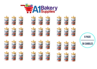 A1BakerySupplies Beer Can Novelty Candles 6 pack for Birthday Cake Decorations and Anniversary