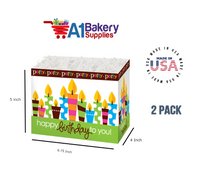 Birthday Party Basket Box, Theme Gift Box, Small 6.75 (Length) x 4 (Width) x 5 (Height), 2 Pack