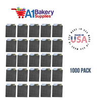 Black Flat Merchandise Bags, Medium, 1000 Pack - 12"x15"