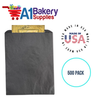 Black Flat Merchandise Bags, Medium, 500 Pack - 12"x15"