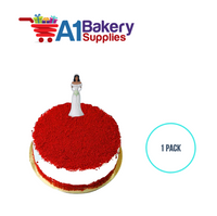 A1BakerySupplies Bride - White - A.A. 1 pack Wedding Accessories for Birthday Cake Decorations and Marriages