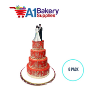 A1BakerySupplies Bride & Groom Figure - AA 6 pack Wedding Accessories for Birthday Cake Decorations and Marriages
