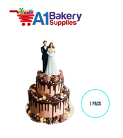 A1BakerySupplies Bride & Groom Pl. 1 pack Wedding Accessories for Birthday Cake Decorations and Marriages