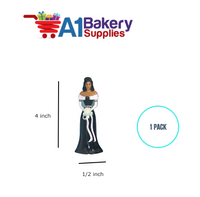A1BakerySupplies Bridesmaid - Black - A.A. 1 pack Wedding Accessories for Birthday Cake Decorations and Marriages