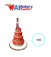 A1BakerySupplies Bridesmaid - Burgundy - A.A. 1 pack Wedding Accessories for Birthday Cake Decorations and Marriages