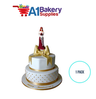 A1BakerySupplies Bridesmaid - Burgundy 1 pack Wedding Accessories for Birthday Cake Decorations and Marriages
