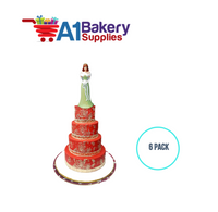 A1BakerySupplies Bridesmaid - Green - A.A. 6 pack Wedding Accessories for Birthday Cake Decorations and Marriages