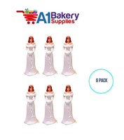 A1BakerySupplies Bridesmaid - Pink 6 pack Wedding Accessories for Birthday Cake Decorations and Marriages