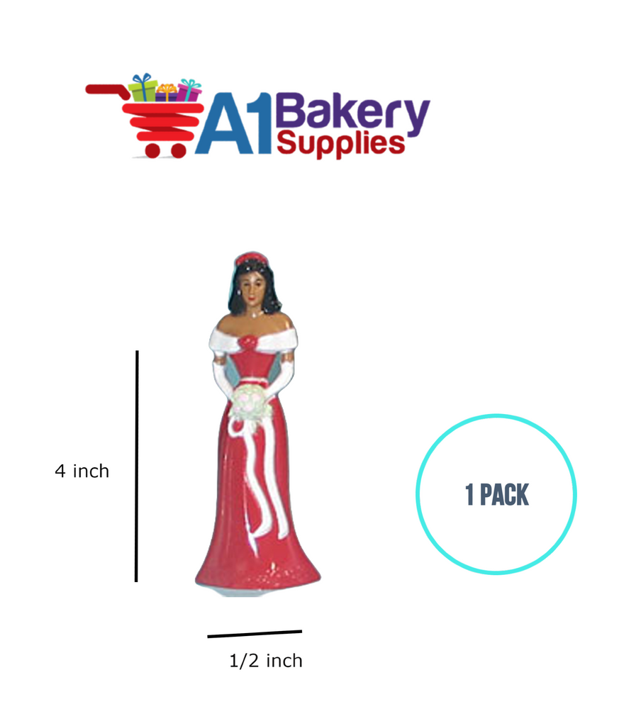 A1BakerySupplies Bridesmaid - Red - A.A. 1 pack Wedding Accessories for Birthday Cake Decorations and Marriages