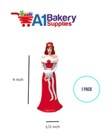 A1BakerySupplies Bridesmaid - Red 1 pack Wedding Accessories for Birthday Cake Decorations and Marriages