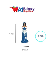 A1BakerySupplies Bridesmaid - Royal Blue - A.A. 6 pack Wedding Accessories for Birthday Cake Decorations and Marriages