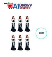 A1BakerySupplies Bridesmaid - Teal 6 pack Wedding Accessories for Birthday Cake Decorations and Marriages