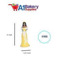 A1BakerySupplies Bridesmaid - Yellow - A.A. 6 pack Wedding Accessories for Birthday Cake Decorations and Marriages