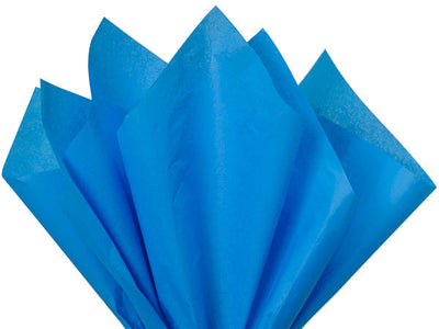 Brilliant Blue Color Tissue Paper 20 Inch x 26 Inch - 48 Sheets