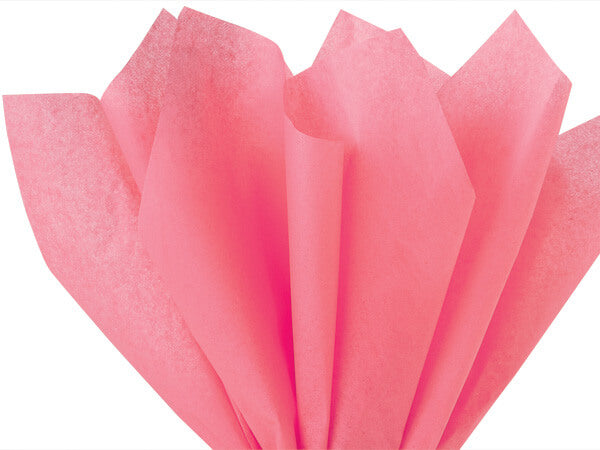 Azalea Pink Tissue Paper Squares, Bulk 480 Sheets, Premium Gift