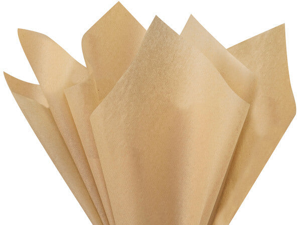 Desert Tan  Tissue Paper Squares, Bulk 24 Sheets, Premium Gift Wrap and Art Supplies for Birthdays, Holidays, or Presents by A1BakerySupplies, Small 20 Inch x 26 Inch