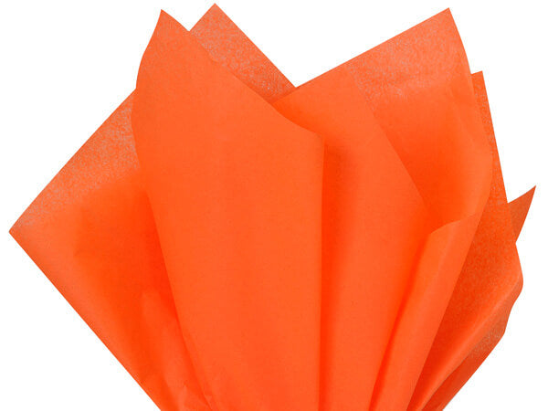 Orange Tissue Paper Squares, Bulk 100 Sheets, Premium Gift Wrap and Art Supplies for Birthdays, Holidays, or Presents by A1BakerySupplies, Large 15 Inch x 20 Inch