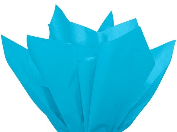 Turquoise Blue Tissue Paper Squares, Bulk 48 Sheets, Premium Gift Wrap and Art Supplies for Birthdays, Holidays, or Presents by A1BakerySupplies, Medium 20 Inch x 30 Inch