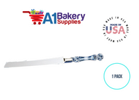 A1BakerySupplies Cake Knife - Crystal Handle 1 pack Wedding Accessories for Birthday Cake Decorations and Anniversary