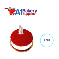 A1BakerySupplies Castle #8N (Fancy) 6 pack Wedding Accessories for Birthday Cake Decorations and Marriages