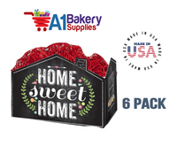 Chalkboard Home Sweet Home Basket Box, Theme Gift Box, Small 6.75 (Length) x 4 (Width) x 5 (Height), 6 Pack