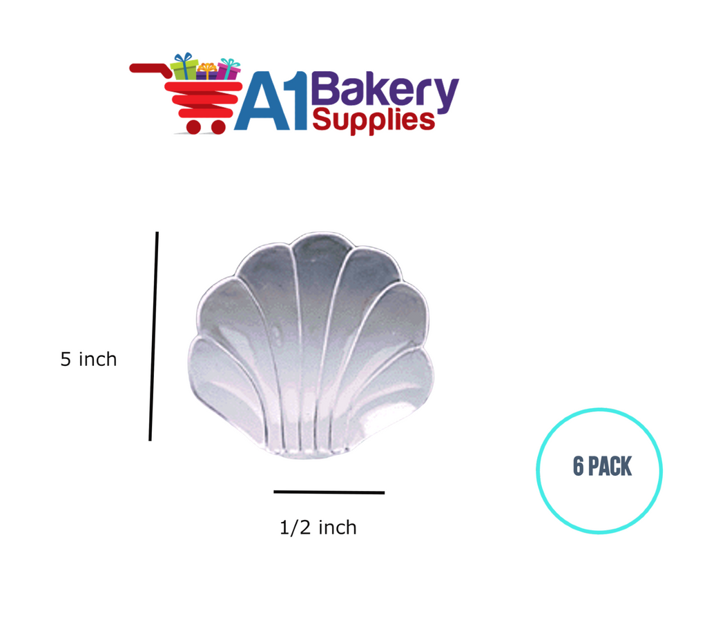 A1BakerySupplies Clear Shell 6 pack Wedding Accessories for Birthday Cake Decorations and Marriages