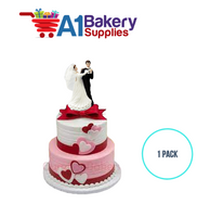 A1BakerySupplies Dancing On Air Couple - 5-3/4" 1 pack Wedding Accessories for Birthday Cake Decorations and Marriages