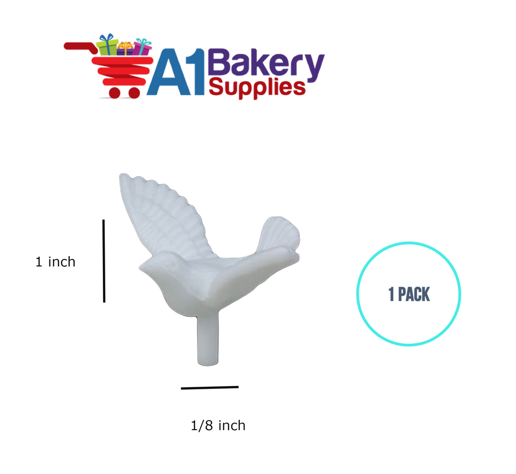 A1BakerySupplies Dove Picks 1 pack Wedding Accessories for Birthday Cake Decorations and Marriages
