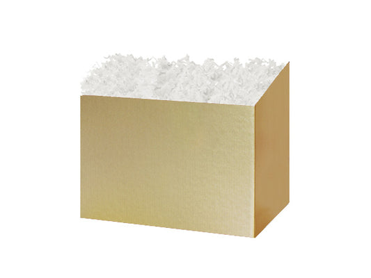 6 Pack Basket Gift Box Decorative Basket Gift Box Solid Gold Color Large Size