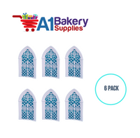 A1BakerySupplies Gothic Background 6 pack Wedding Accessories for Birthday Cake Decorations and Marriages