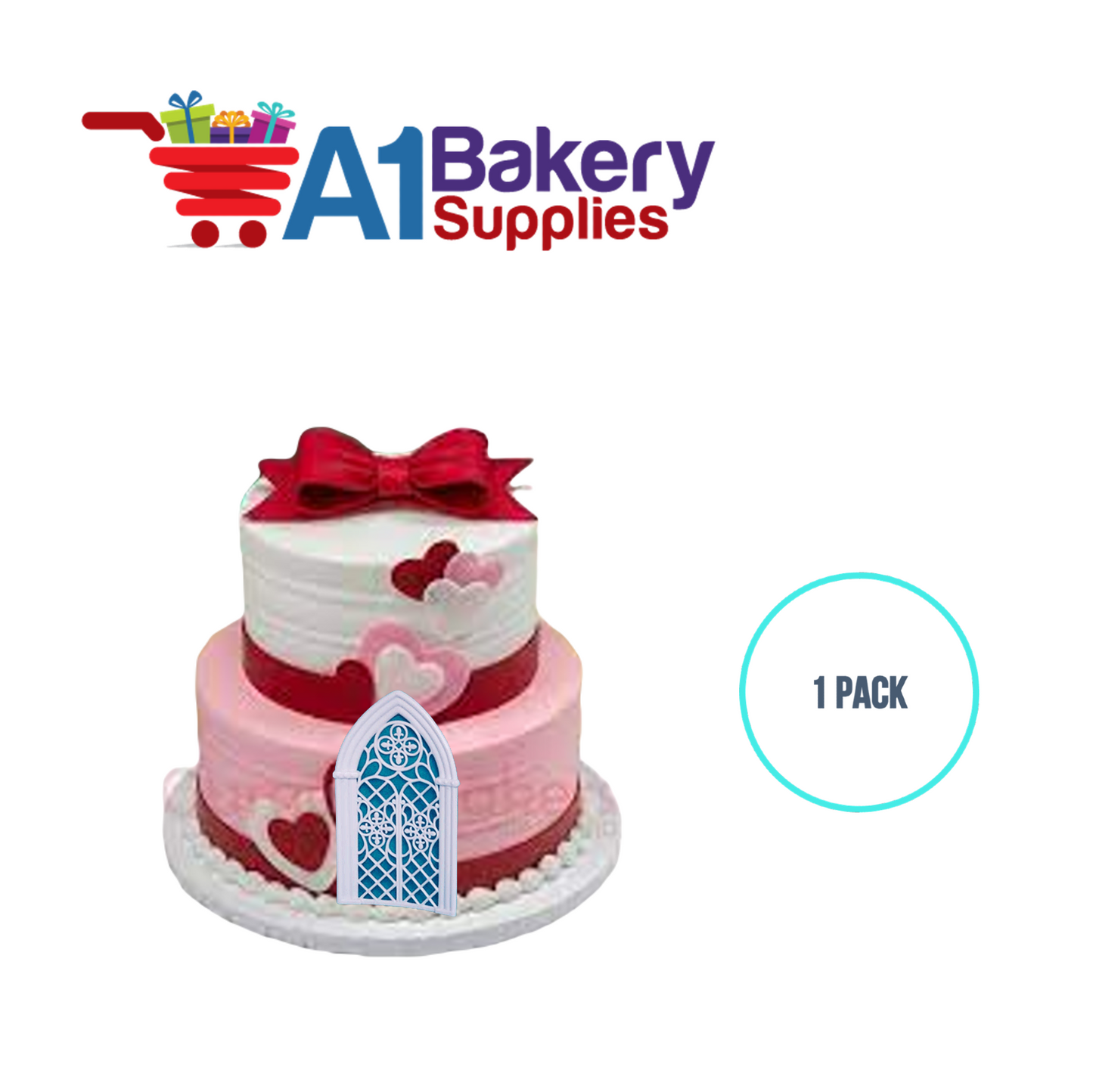 A1BakerySupplies Gothic Background 1 pack Wedding Accessories for Birthday Cake Decorations and Marriages