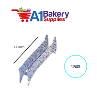 A1BakerySupplies Heart Stairway - 6 Steps - Crystal 1 pack Wedding Accessories for Birthday Cake Decorations and Marriages