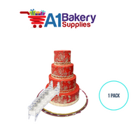 A1BakerySupplies Heart Stairway - 6 Steps - White 1 pack Wedding Accessories for Birthday Cake Decorations and Marriages