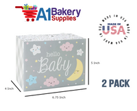 Hello Baby Basket Box, Theme Gift Box, Small 6.75 (Length) x 4 (Width) x 5 (Height), 2 Pack