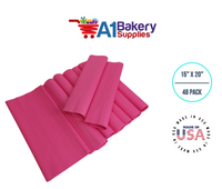 Hot pink Bulk Tissue Paper 15 Inch x 20 Inch - 48 Sheets premium Tissue Paper